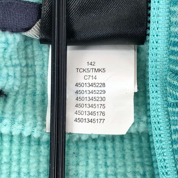 The North Face Mezzaluna Full Zip Hoodie Fleece Jacket Women's Large Mint Green - Picture 9 of 12